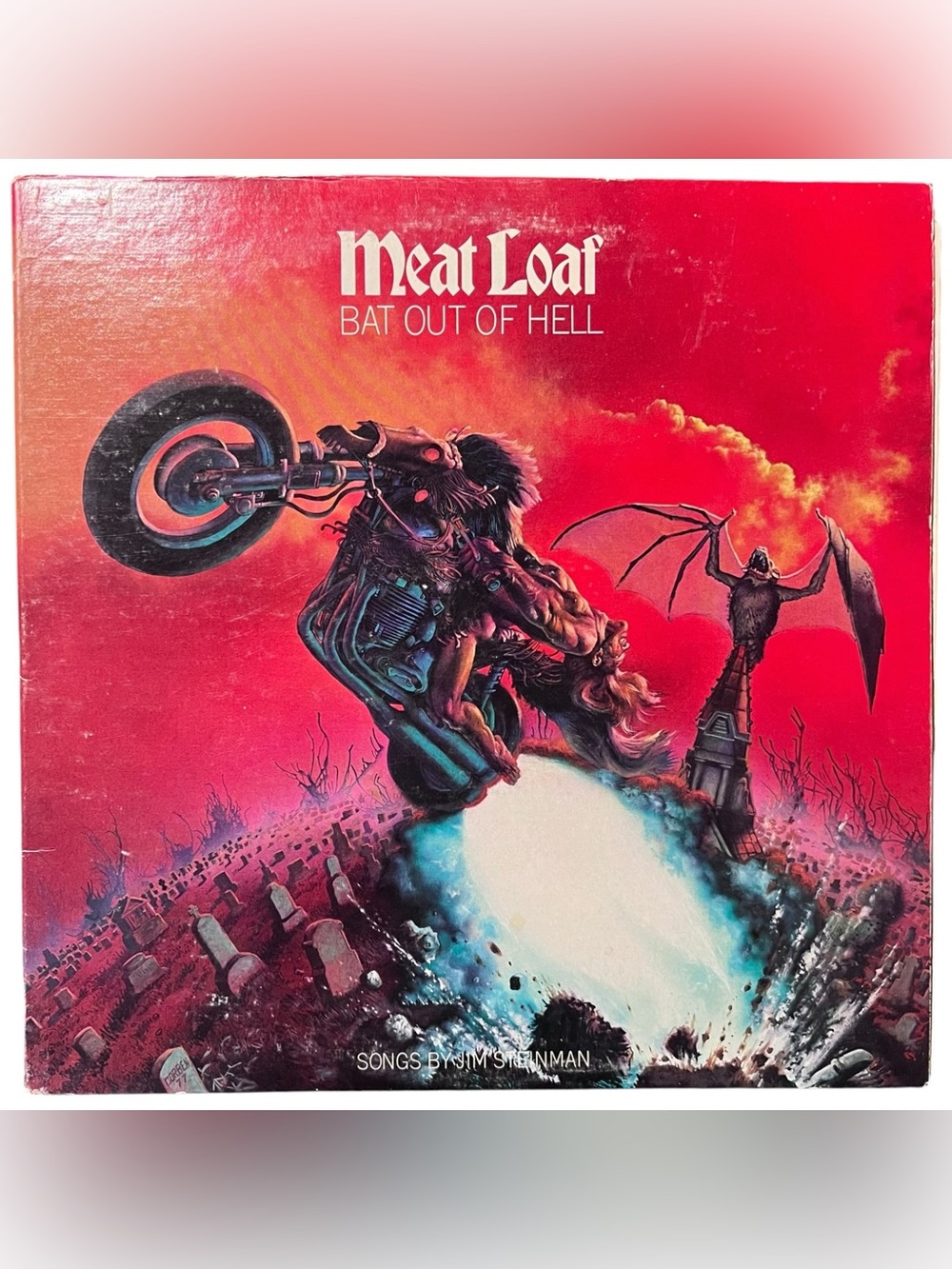 Meat Loaf Bat Out of Hell Cleveland Int'l Rock Vinyl LP 12" 33RPM JE 34974 Used